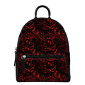 Halloween Red Blood Print Leather Backpack