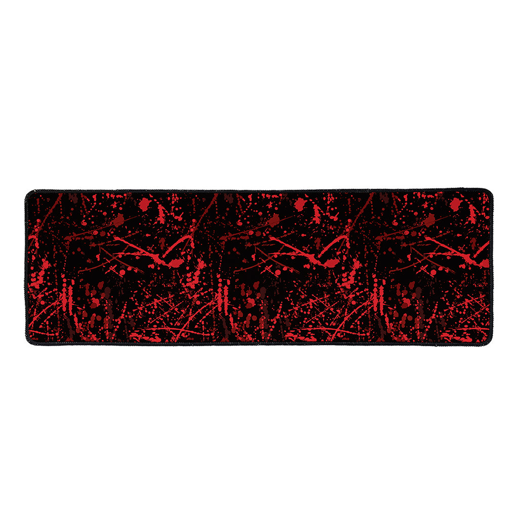 Halloween Red Blood Print Long Kitchen Mat