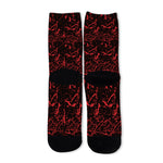 Halloween Red Blood Print Long Socks