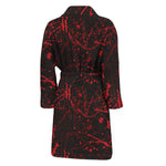 Halloween Red Blood Print Men's Bathrobe