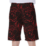 Halloween Red Blood Print Men's Beach Shorts