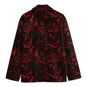 Halloween Red Blood Print Men's Blazer