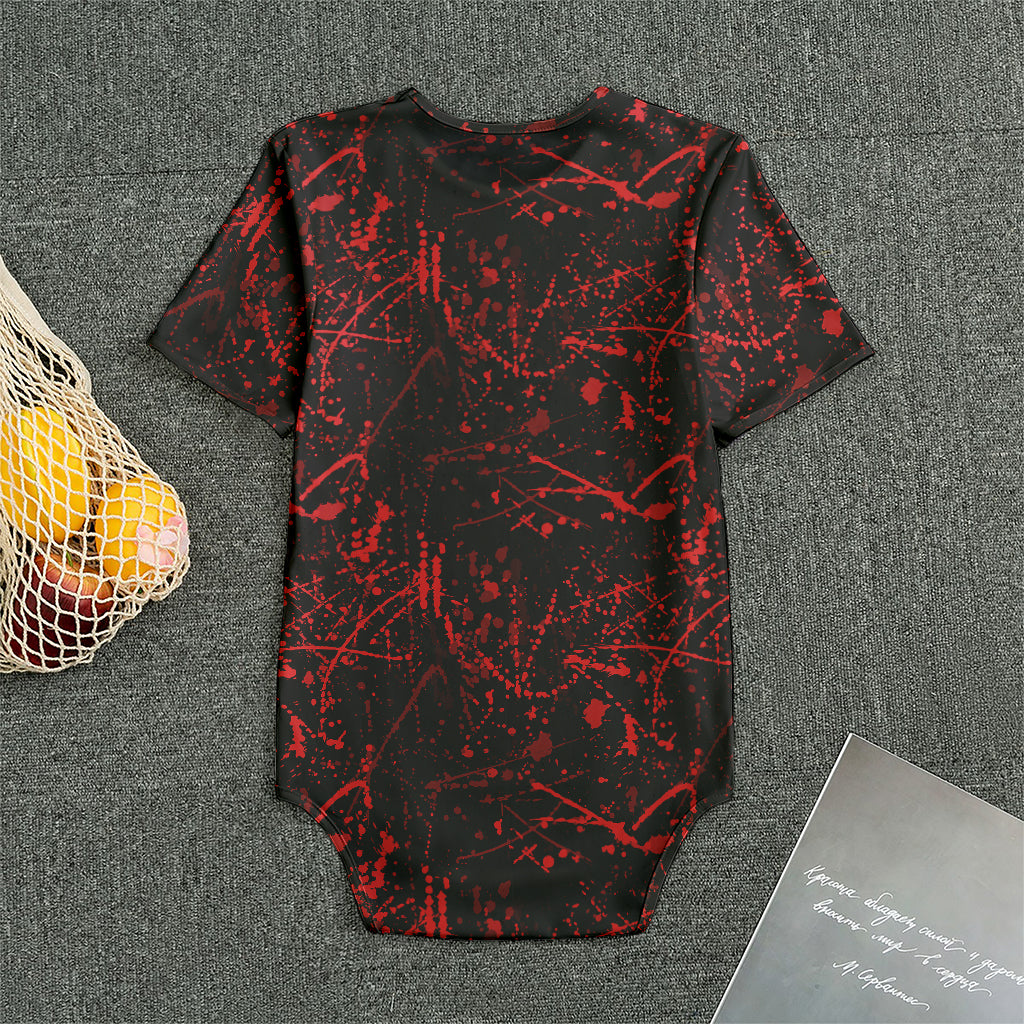 Halloween Red Blood Print Men's Bodysuit
