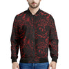 Halloween Red Blood Print Men's Bomber Jacket