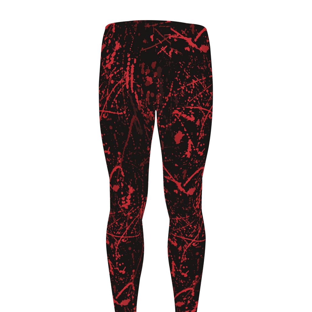 Halloween Red Blood Print Men's leggings