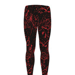 Halloween Red Blood Print Men's leggings