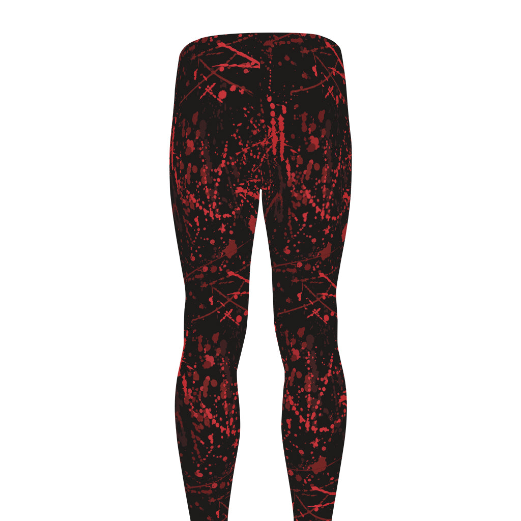 Halloween Red Blood Print Men's leggings