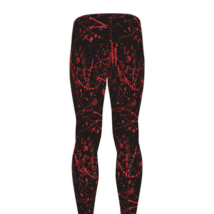 Halloween Red Blood Print Men's leggings
