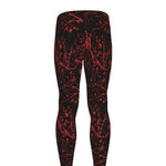 Halloween Red Blood Print Men's leggings