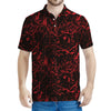 Halloween Red Blood Print Men's Polo Shirt