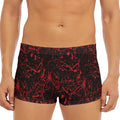 Halloween Red Blood Print Men's Short Boxer Briefs