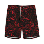 Halloween Red Blood Print Men's Sports Shorts