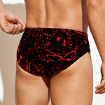 Halloween Red Blood Print Men's Swim Briefs