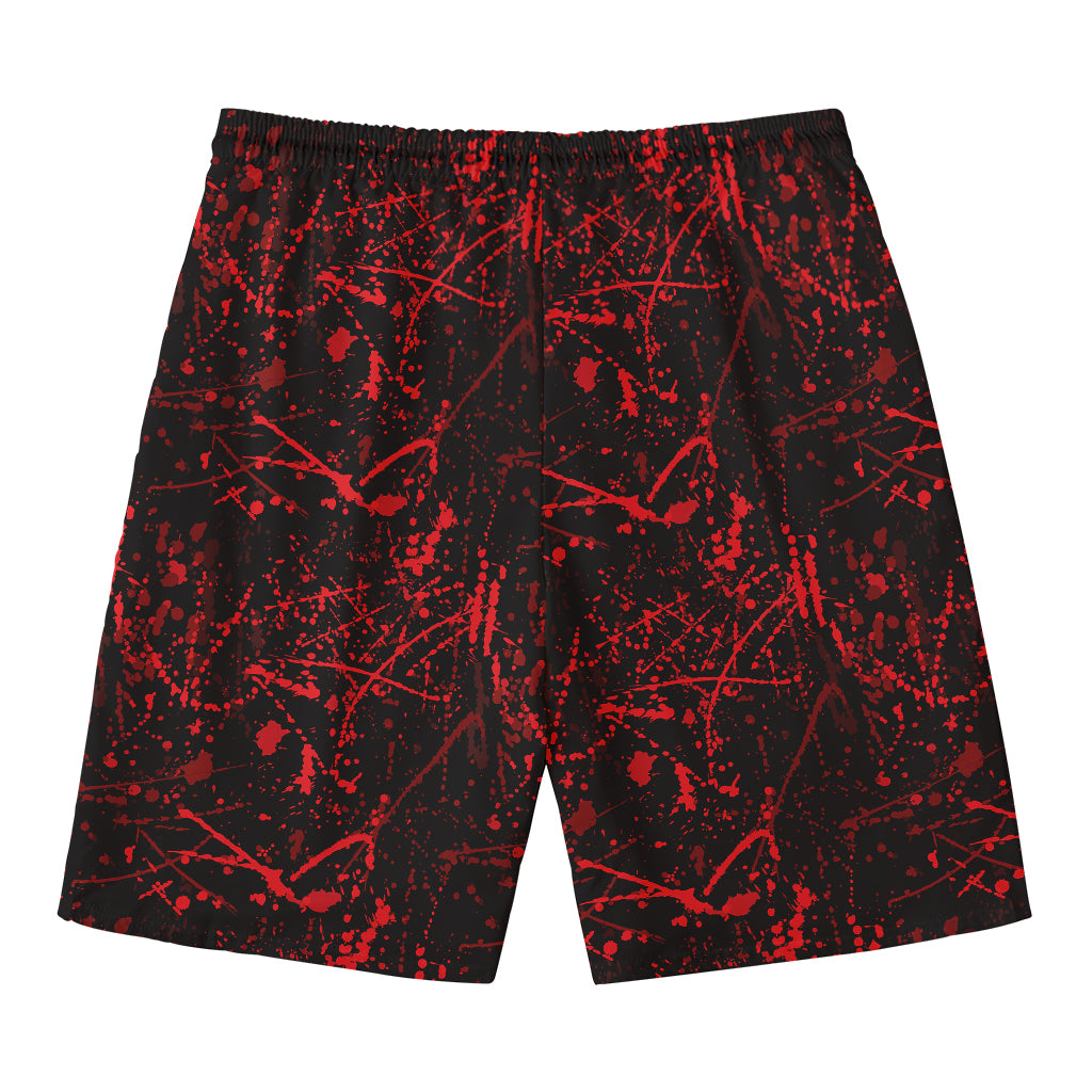 Halloween Red Blood Print Men's Swim Trunks