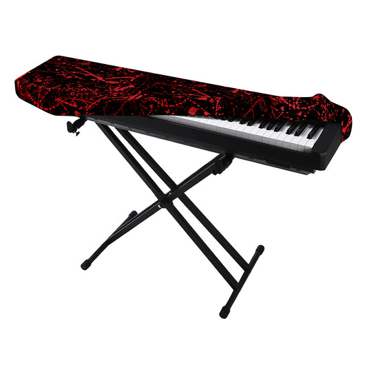 Halloween Red Blood Print Piano Keyboard Cover
