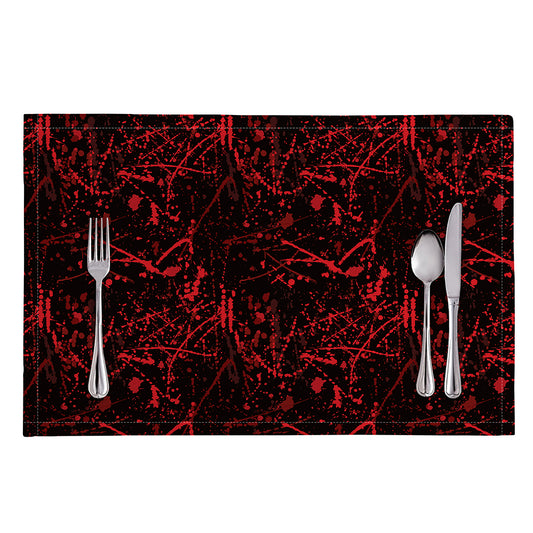 Halloween Red Blood Print Placemat