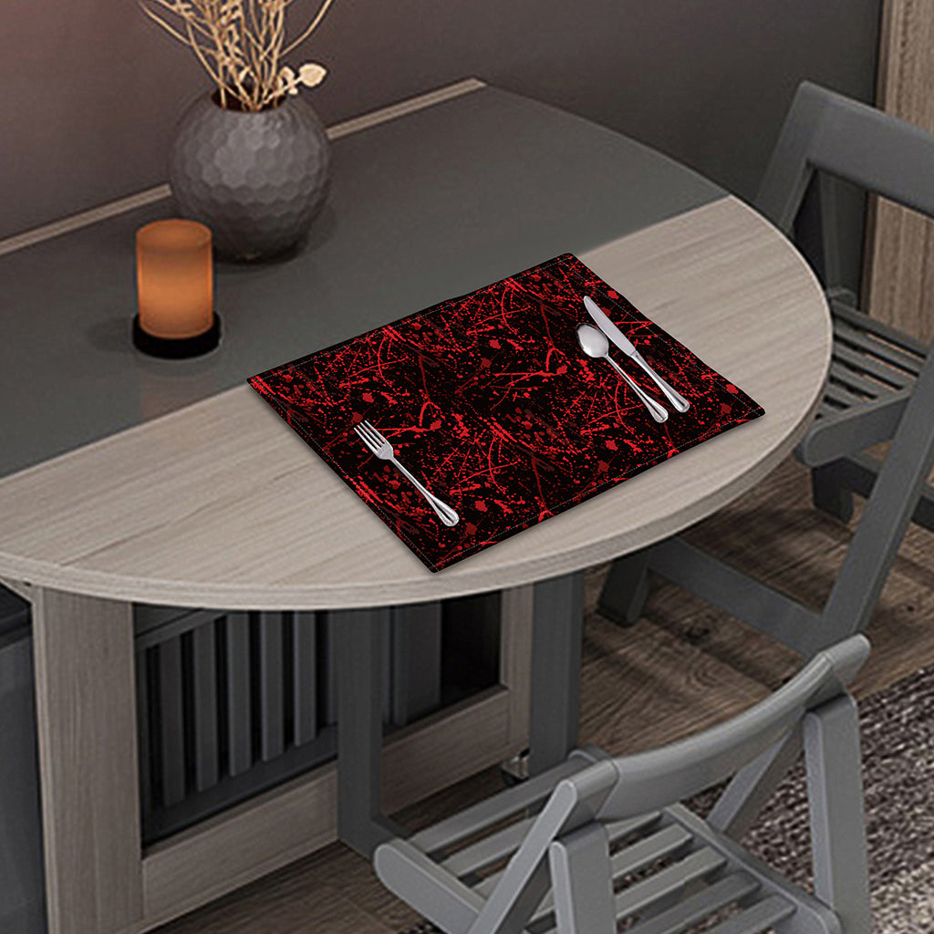 Halloween Red Blood Print Placemat