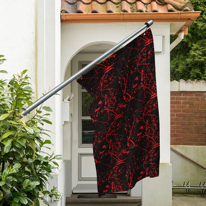 Halloween Red Blood Print Polyester Flag
