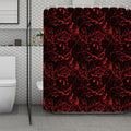 Halloween Red Blood Print Polyester Shower Curtain