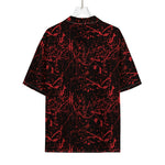 Halloween Red Blood Print Rayon Hawaiian Shirt