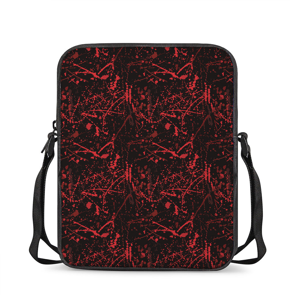 Halloween Red Blood Print Rectangular Crossbody Bag