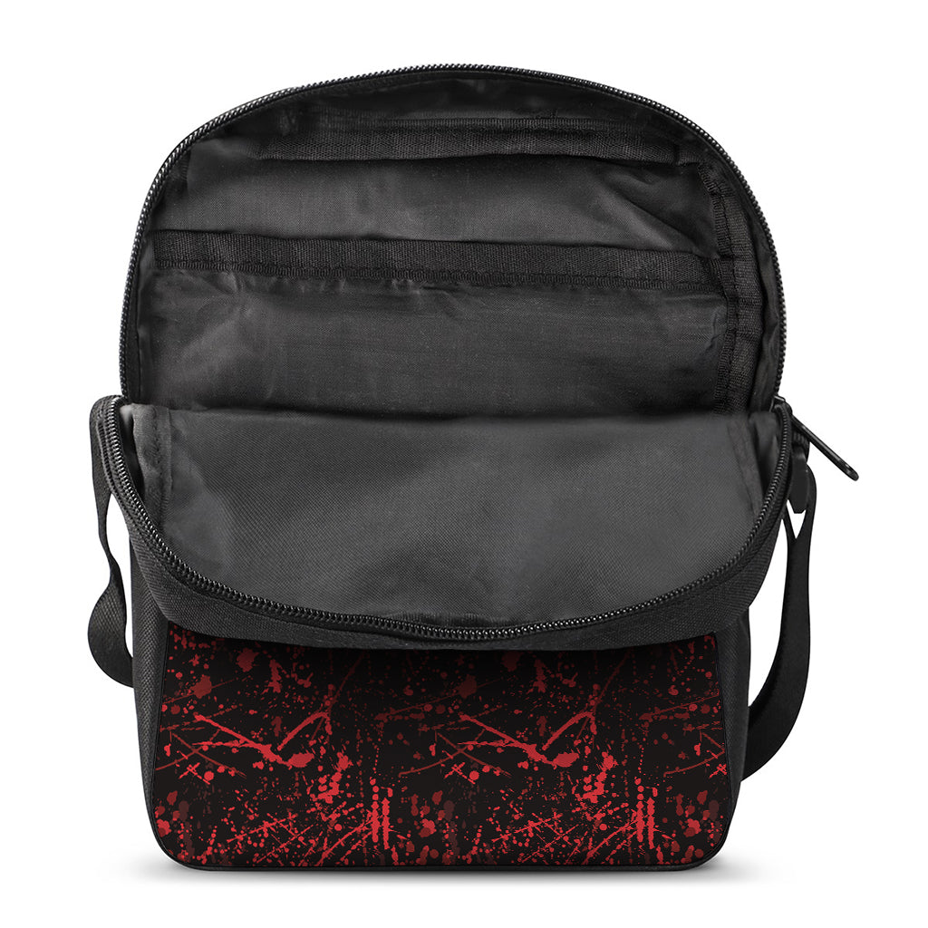 Halloween Red Blood Print Rectangular Crossbody Bag