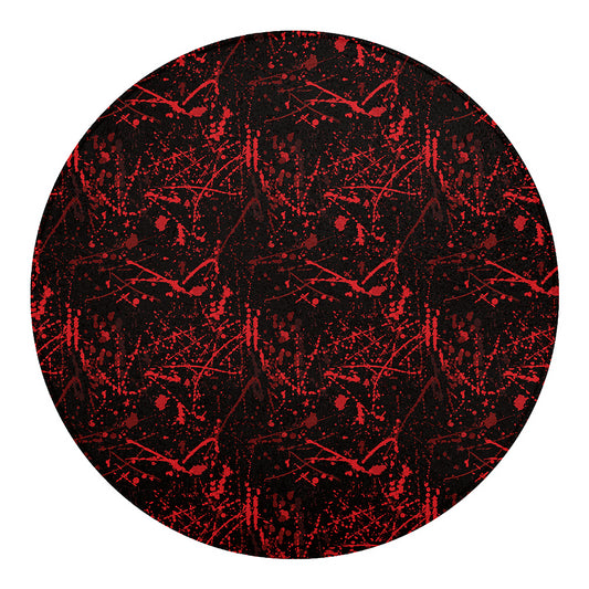 Halloween Red Blood Print Round Blanket