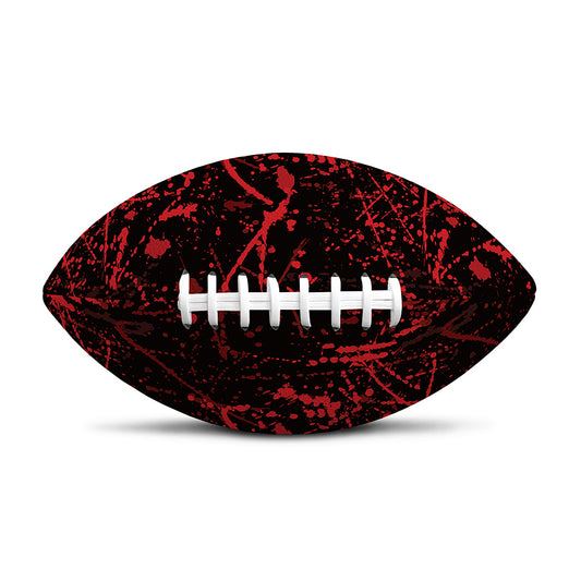 Halloween Red Blood Print Rugby Ball