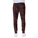 Halloween Red Blood Print Scuba Joggers