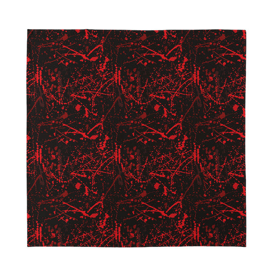 Halloween Red Blood Print Silk Bandana