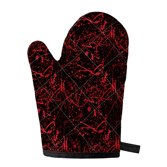 Halloween Red Blood Print Single Oven Mitt