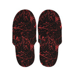 Halloween Red Blood Print Slippers