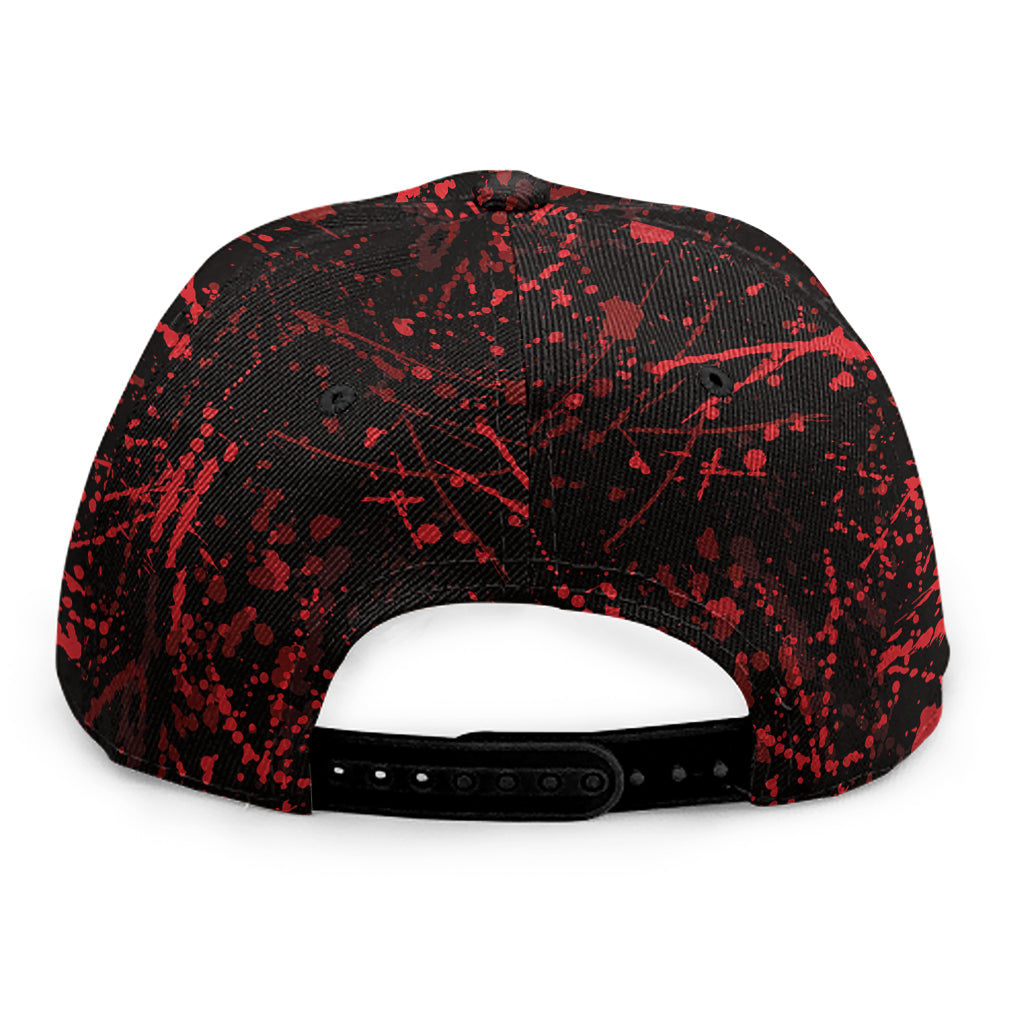 Halloween Red Blood Print Snapback Cap