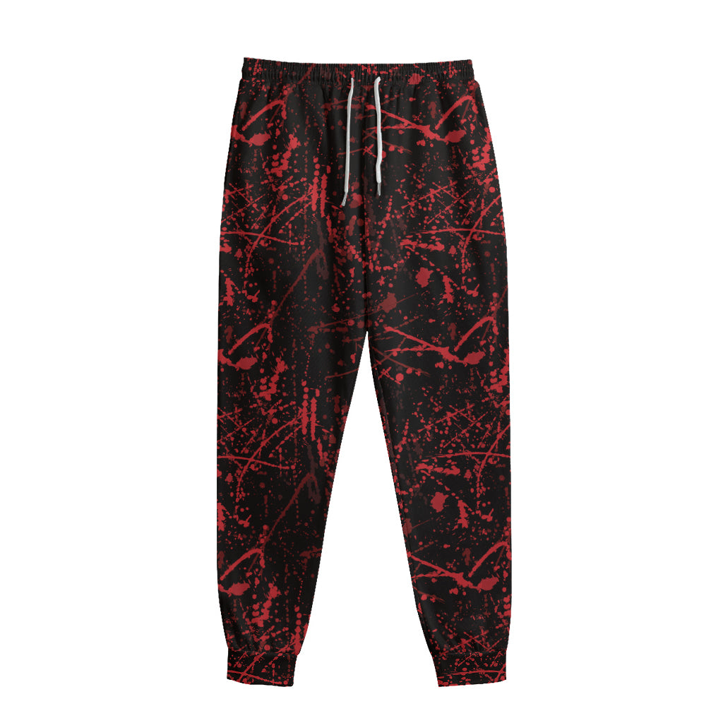 Halloween Red Blood Print Sweatpants