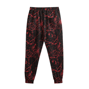 Halloween Red Blood Print Sweatpants