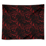 Halloween Red Blood Print Tapestry