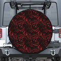 Halloween Red Blood Print Tire Cover