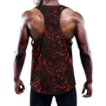 Halloween Red Blood Print Training Tank Top
