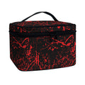 Halloween Red Blood Print Travel Makeup Bag