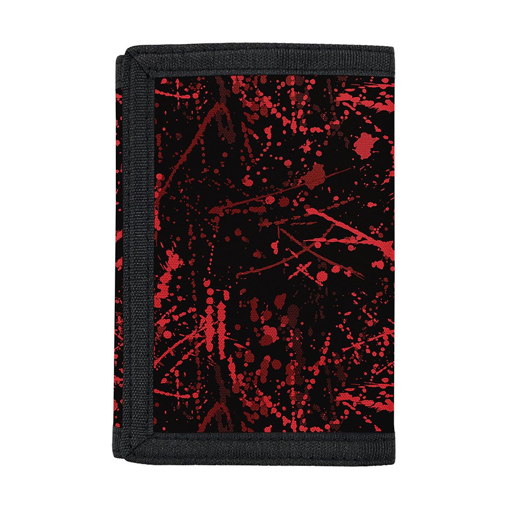 Halloween Red Blood Print Trifold Wallet