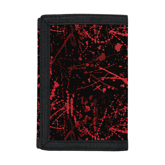 Halloween Red Blood Print Trifold Wallet