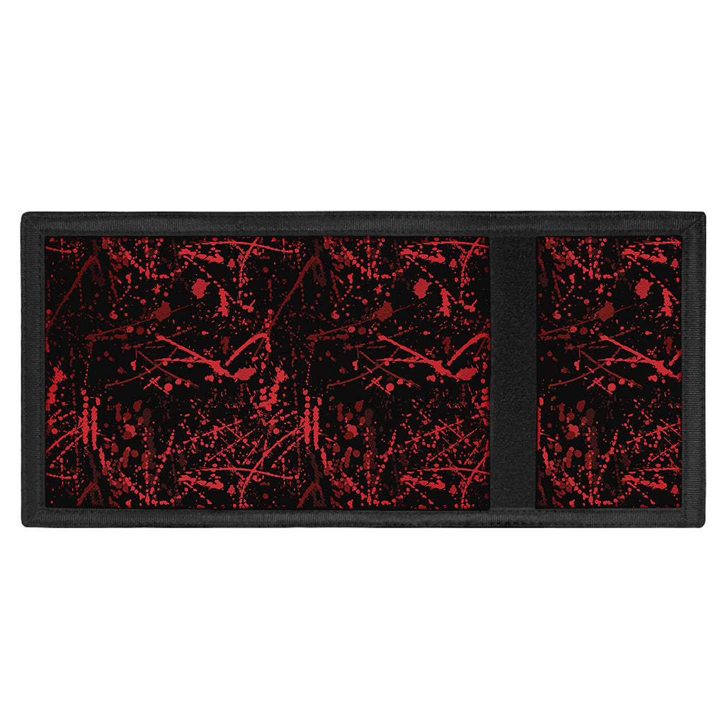 Halloween Red Blood Print Trifold Wallet
