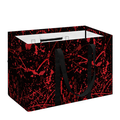 Halloween Red Blood Print Utility Tote Bag
