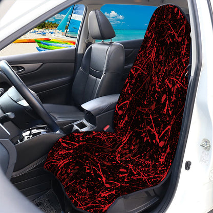 Halloween Red Blood Print Waterproof Car Seat Cover