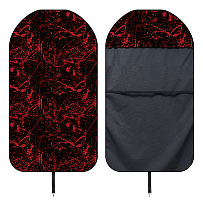 Halloween Red Blood Print Waterproof Car Seat Cover