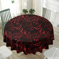 Halloween Red Blood Print Waterproof Round Tablecloth