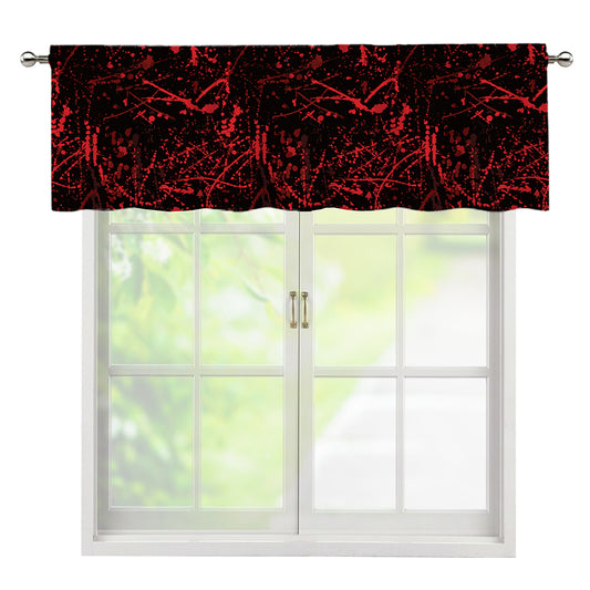 Halloween Red Blood Print Window Valance