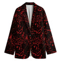 Halloween Red Blood Print Women's Blazer