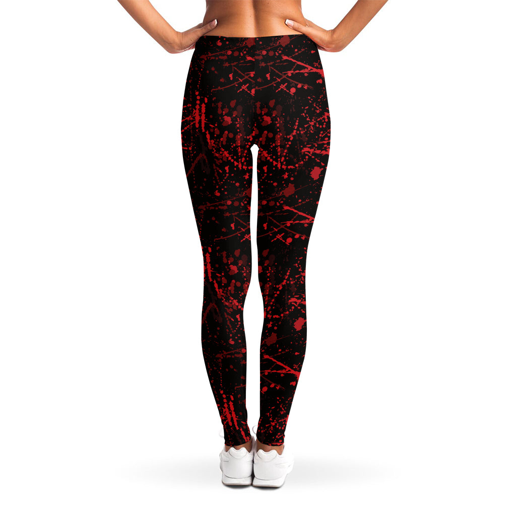 Halloween Red Blood Print Women's Leggings
