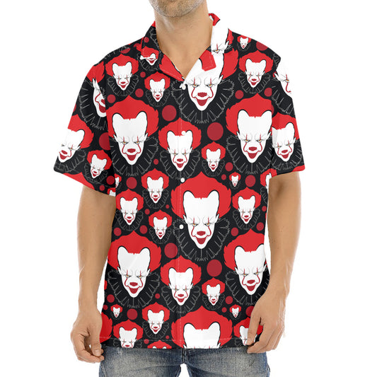 Halloween Scary Clown Pattern Print Aloha Shirt
